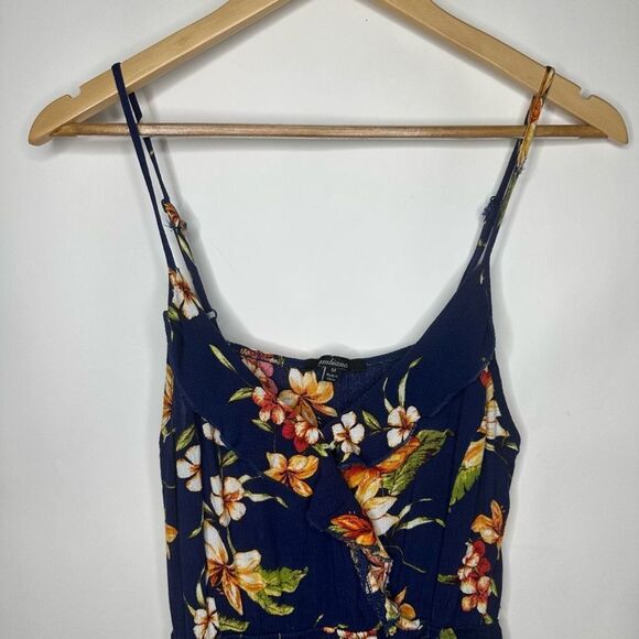 Ambiance Floral Mini Dress - Navy and Orange - Picture 8 of 11
